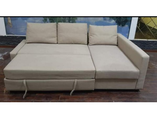 L shape sofa cum bed