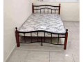 used-double-bed-wooden-steel-for-sale-small-0