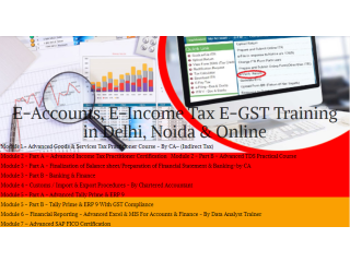 E-Accounting Course in Delhi, "Learn Direct Tax Code 2025"